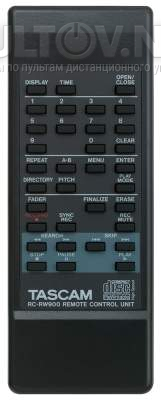 RC-RW900 пульт для CD-рекордер Tascam CD-RW900MKII