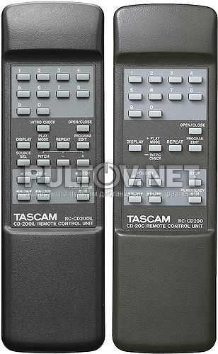 RC-CD200, RC-CD200iL пульт для CD-проигрывателя Tascam CD-200 и др.