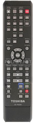 SE-R0284 пульт для DVD/HDD-рекордера Toshiba RD-XS27KR