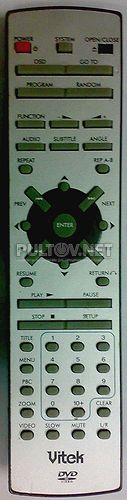 VT-4013 , 4012 , ERISSON TH-002B пульт для DVD-плеера