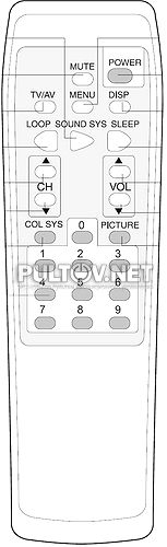 VT-1011 пульт для телевизора 