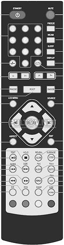 32LCD851-1 пульт для телевизора (вариант 1)