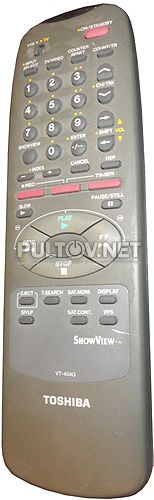 VT-404G пульт для видеомагнитофона TOSHIBA V-404G
