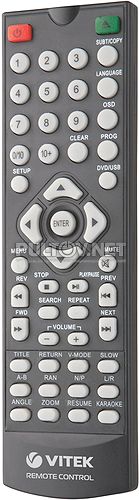 VT-4101 BK пульт для DVD-плеера Vitek