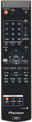 VXX3262 пульт для DVD-проигрывателя Pioneer DV-LX50