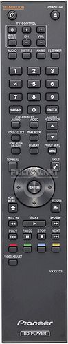 VXX3333 пульт для Blu-ray-плеера Pioneer BDP-320 и др.