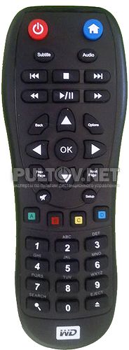 Western Digital WD TV Live Hub и Western Digital WD TV Live Streaming WiFi пульт ДУ