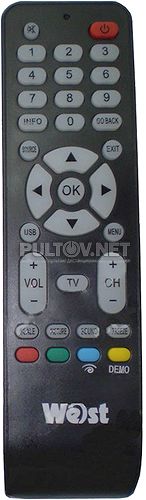 West RC198 пульт для телевизора West LCD32E9A