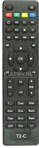 WV T2-C Premium пульт для DVB-T2-ресивера World Vision