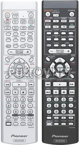 XXD3168 белый и XXD3169 черный пульты для AV-ресивера Pioneer VSX-418