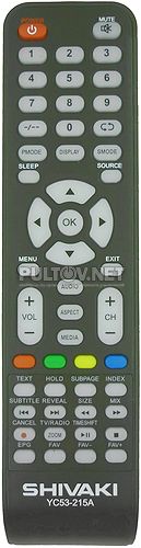 YC53-215A пульт для телевизора SHIVAKI STV-26ALED3 и других
