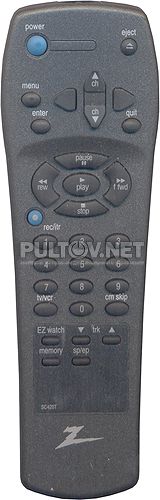 Zenith SC420T пульт для видеомагнитофона Zenith VRC210 и др.