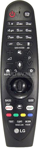 AN-MR650A Magic Motion AKB75075301 радиопульт для LG Smart TV (для моделей 2017 года) с кнопками Netflix и Amazon