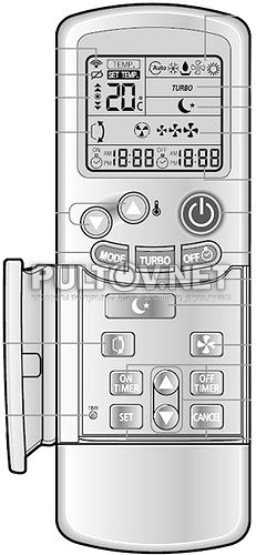 ASH091VE пульт для кондиционера SAMSUNG 