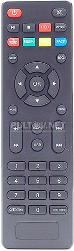 RC1631IR var 2 пульт для DVB-T2-ресивера Cadena  CDT-1651SB и других