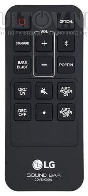COV33903002 пульт для саундбара LG SJ1