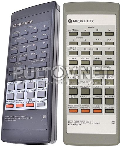 AXD1361 CU-SX067, CU-SX071 пульт для ресивера Pioneer SX-702RDS и др.