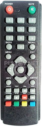 DDT101 пульт для DVB-T2-ресивера DENN