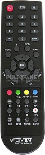 DVS HD-600T2 пульт для DVB-T2-ресивера Divisat 