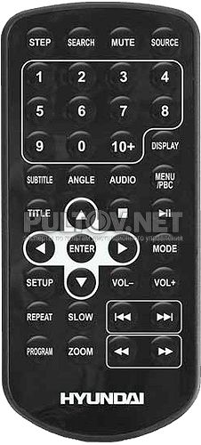H-LCDVD902 пульт для портативного DVD-плеера Hyundai