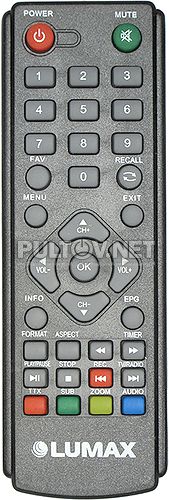 DV1110HD пульт для DVB-T2-ресивера Lumax 