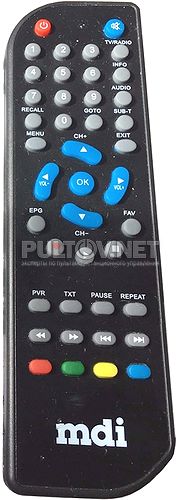 MDI DBR-701 вариант 1 пульт для DVB-T2-ресивера