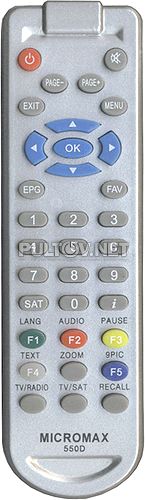 MICROMAX 550D пульт для спутникового ресивера 