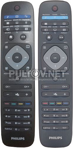 2422 549 90547 HOTEL-TV, 996590002175 пульт для телевизора PHILIPS 22HFL4007D и др.