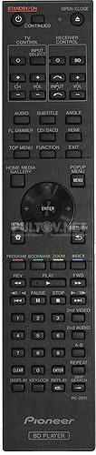 RC-2930, RC-2931 пульт для Blu-ray-плеера Pioneer BDP-140 и др.