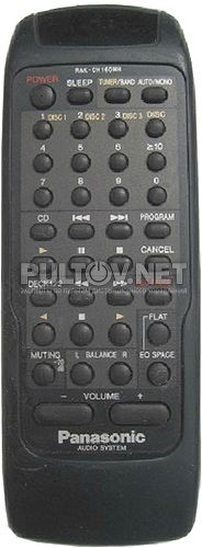 RAK-CH160WH пульт для музыкального центра Panasonic SC-CH618X