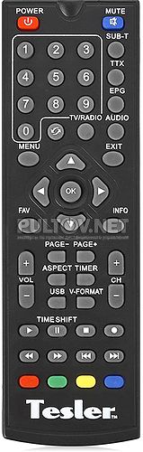 Tesler DSR-210 пульт для DVB-T2-ресивера Tesler 
