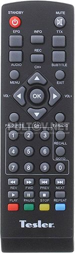 DSR-320 пульт для DVB-T2-ресивера Tesler 