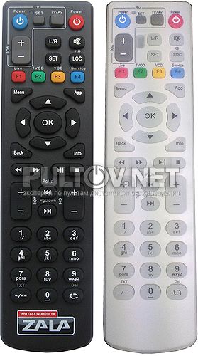 ZALA IP-TV GDL-62-ZTE030 пульт для интерактивного телевидения 